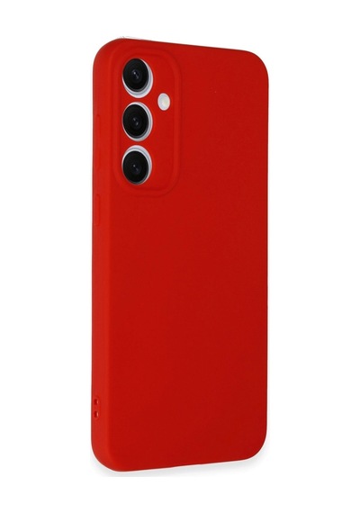 Samsung  Uyumlu  Galaxy S24 Fe Kılıf Nano İçi Kadife Silikon Kırmızı
