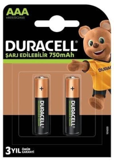 Duracell Şarj Edilebilir Pil 2'li Aaa 750 Mah