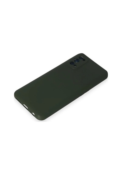 Realme 7 Pro Kılıf Nano İçi Kadife Silikon - Koyu Yeşil Koyu Yesil