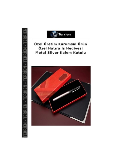 Özel Üretim Kurumsal Ürün Özel Hatıra İş Hediyesi Metal Silver Kalem Kutulu Çok Renkli