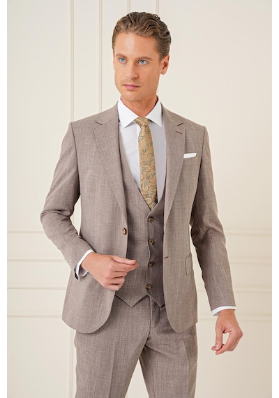 Efor Tk 902 Slim Fit Vizon Klasik Takım Elbise Vizon