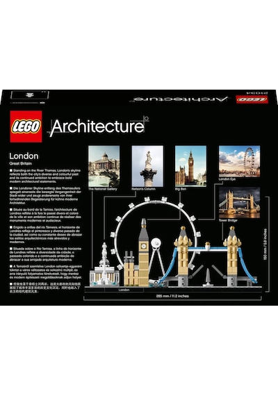 LEGO® Architecture Londra 21034 12+ Yaratıcı Oyuncak Yapım Seti - 468 Parça