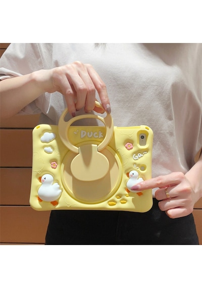 Samsung Galaxy Uyumlu Tab A9 Plus X210 X213 X215 X217 Kılıf Cute Dolls Standlı Eğlenceli 3d Karekterli Çocuk Kılıfı Kılıf