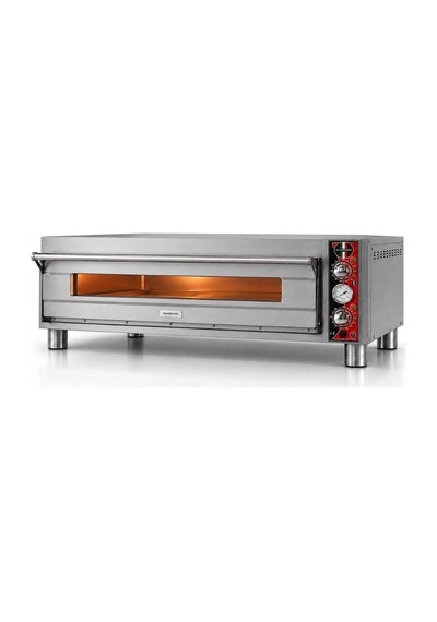 Silverinox Elektrikli Tek Kat 30 Cm 6 Pizza Kapasiteli Pizza Fırını 380v