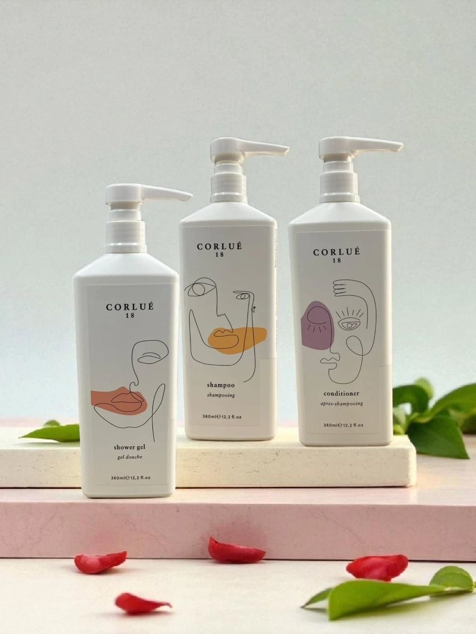 Corlue 18 Shampoo 360 Ml + Condıtıoner 360 Ml + Shower Gel 360 Ml Tüm Saçlar
