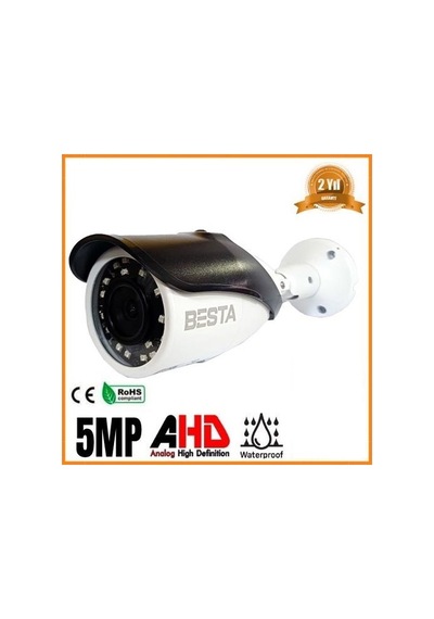 River World Bullet Güvenlik Kamerası Ahd 5 Mp 4k 1440p 8 Warm Led