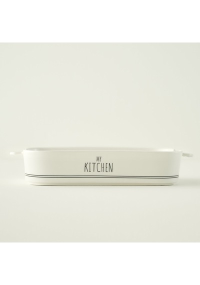 Bella Maison My Kitchen Porselen Fırın Kabı Büyük Boy Beyaz 34,5x21,8x6,2 Cm