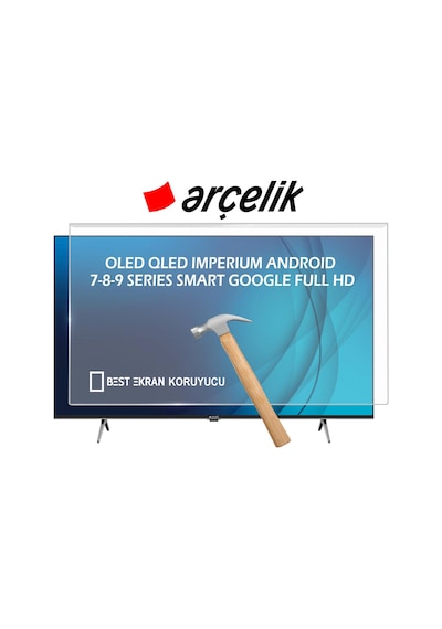 Arçelik Uyumlu A75d790b Tv Ekran Koruyucu - 75" İnç A75 D 790 B Tv Koruyucu