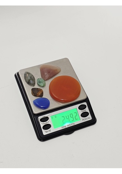 Kabaşon Kesim Kuvars Doğal Taş 24,5 Gram Lot 26