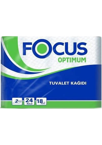 Focus Optimum Çift Katlı Tuvalet Kağıdı 3 x 24 Rulo