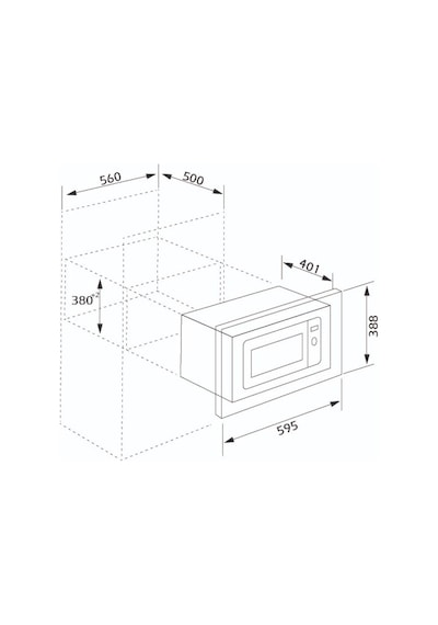 Silverline MW9018W01 25 LT Ankastre Mikrodalga Fırın