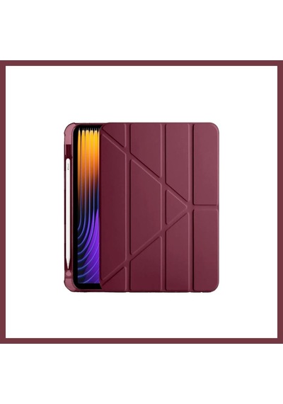 Storeşahin Pad 7 Pro Kılıf Kalemlikli Mars Tablet Kılıfı - Mürdüm Shn0720