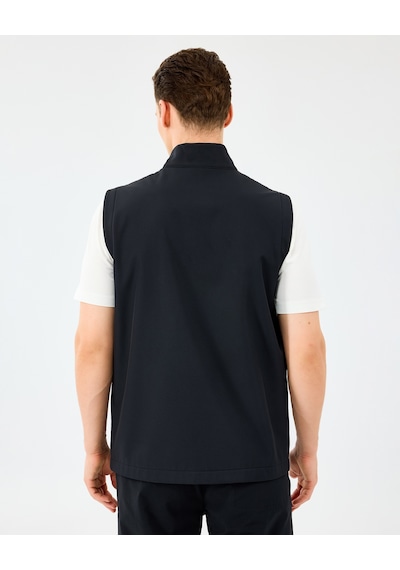 Skechers M Fitted Turtle Neck Softshell Vest Erkek Siyah Yelek S2520220-3817