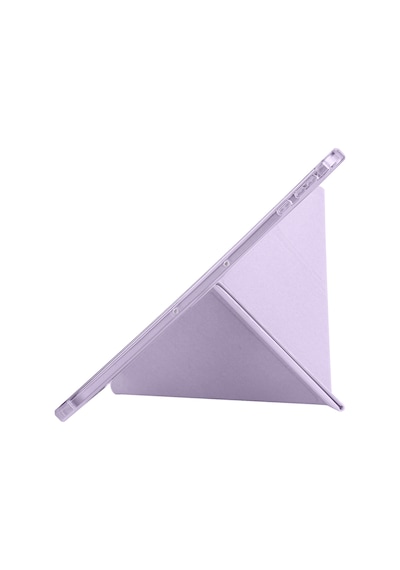 Honor Pad 9 Kılıf Mkst Tri Folding Kalem Bölmeli Standlı Kılıf - Gri Tablet Kılıfı