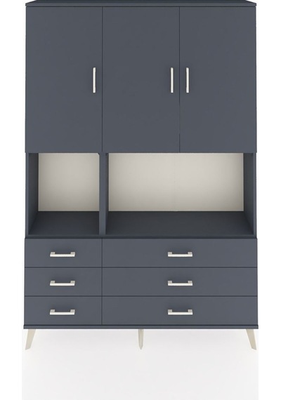 Arges Dolap 6 Raflı 6 Çekmeceli 3 Kapaklı 132x30x195 Antrasit-antrasit/antrasit Antrasıt/antrasıt Arges Dolap 6 Raflı 6 Çekmeceli 3 Kapaklı 132x30x195 Antrasit-antrasit/antrasit Antrasıt/antrasıt