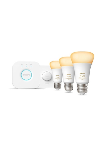 Philips Hue 3'lü Akıllı Butonlu E27 Bluetooth Özellikli Beyaz Ambiyans Akıllı Başlangıç Seti Beyaz