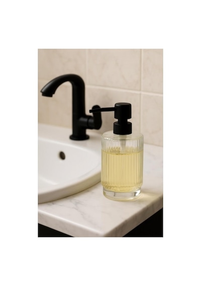 Buççin Online Mağaza Cam Şeffaf Sıvı Sabunluk 200 Ml Banyo Lavabo Belirtilmemiş Çok Renkli