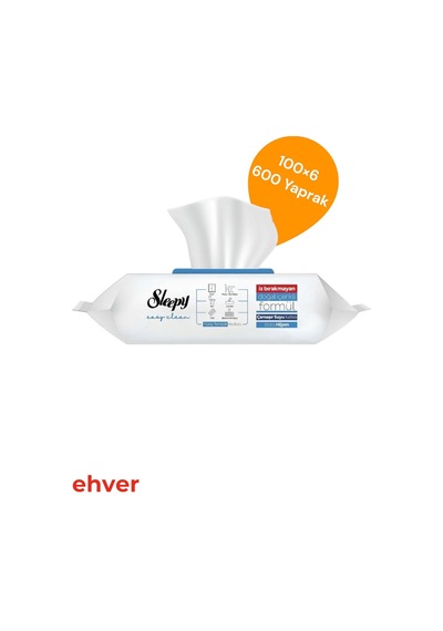 6'lı Easy Clean Çamaşır Suyu Katkılı Yüzey Temizlik Havlusu 600 Yaprak Diğer
