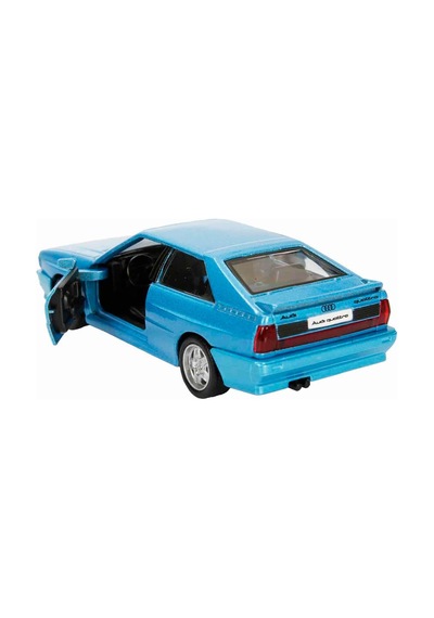 1:32 Rmz City Alman Klasikleri Serisi Die Cast Çek Bırak Model Araba - Mavi Audi Quattro Mavi