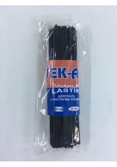Yuvarlak Siyah Lastik - Don Lastiği ( 10 M )