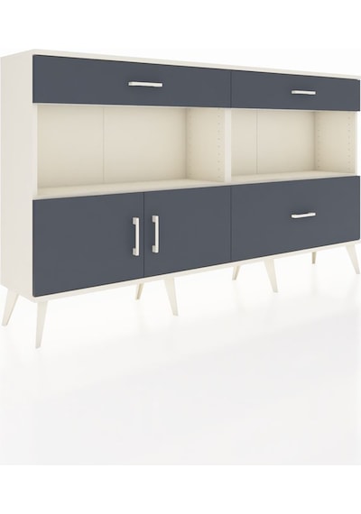 Arges Konsol 2 Raflı 3 Çekmeceli 2 Kapaklı 176x30x99 Aytaşı-antra Aytaşı-antrasit Arges Konsol 2 Raflı 3 Çekmeceli 2 Kapaklı 176x30x99 Aytaşı-antra Aytaşı-antrasit