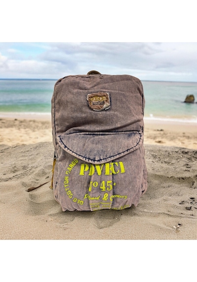 Old Cotton Cargo Kaliteli Vintage Tek Gözlü Disayn Sırt Gezi Çantası Kc Harley Bag 5097 Pembe
