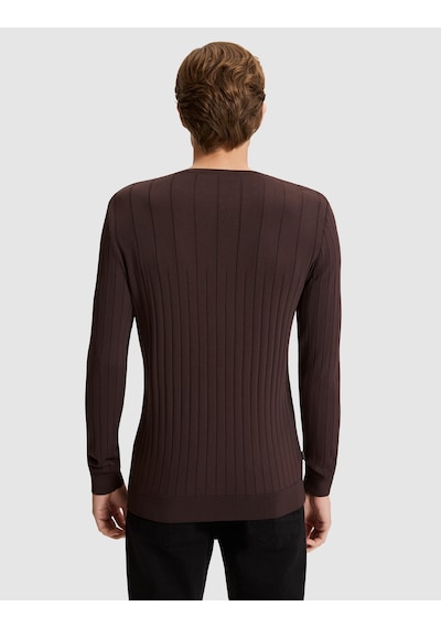 Pierre Cardin Koyu Kahverengi Slim Fit Kazak 50330165 Vr084
