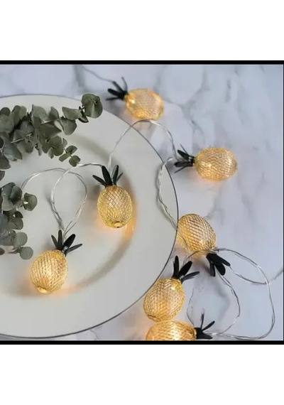 Hubrendy Emin 2 Metre 10 Led Pilli 2 Kademeli Ananas Led Işık