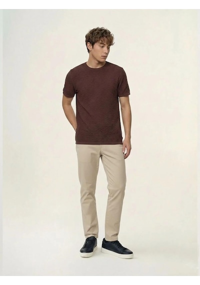 Loft Basic Kahverengi Erkek T-shirt Lf2043430