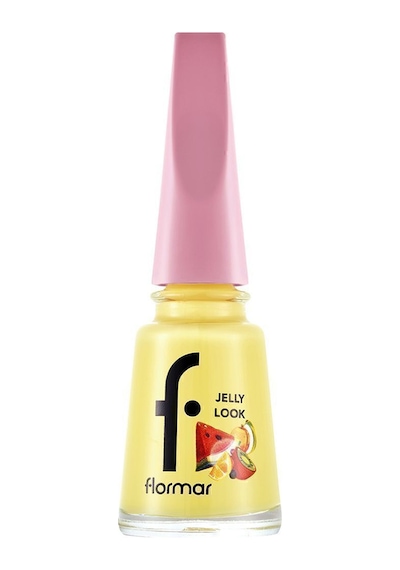 Flormar Juicy Fruits Jelly Look Yüksek Pigmentli & Parlak Bitişli Jel Görünümlü Oje Jl102 Sweet Lemon