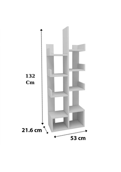 Reyo Home Enda Pamfilya 10 Bölmeli/raflı Kitaplık Beyaz