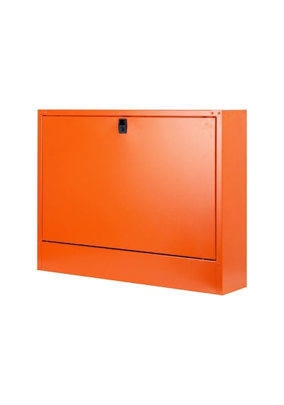 Alfafonet Ziglat 500 Serisi Duvar Tipi Laptop Dolabı 700x150x500 Mm Turuncu 70 Kg Taşıma Kapasiteli Kilitli Metal Dolap
