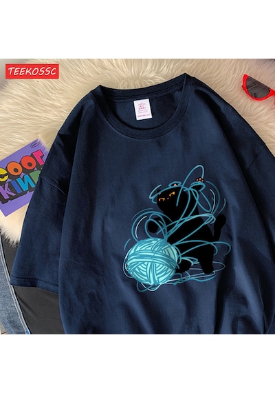 Noıssey Urban Pop Graphic Kadın Tişört Koleksiyonukod 5225 Lacivert