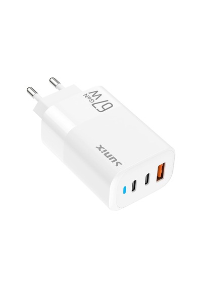 65w Gan Teknoloji 2x Usb-c Ve Usb-a Şarj Adaptörü S-150 Belirtilmemiş
