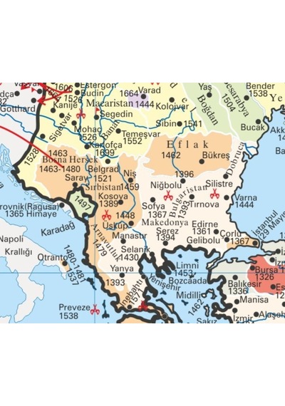Osmanlı İmparatorluğu Kuruluşu ve Yükselişi Haritası