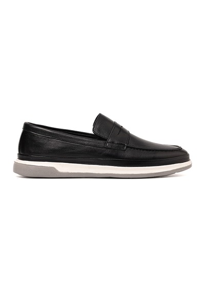 Sneaker Erkek Og-9240 John May 101 Siyah Dolaplı Deri