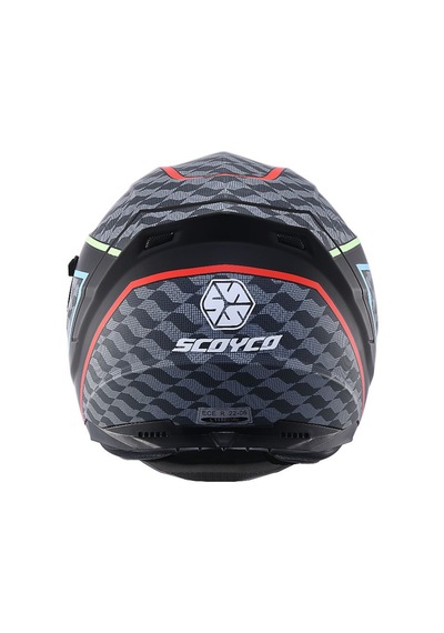 Scoyco Double Ve Güneş Vizörlü Full Face Motosiklet Kaskı