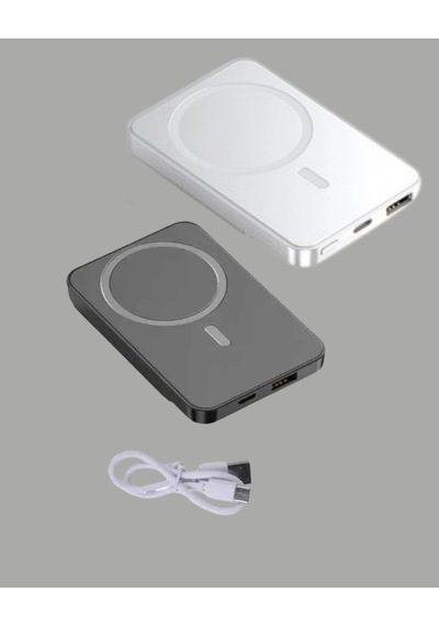 10000mah Kapasiteli Manyetik Usb-c Ve Kablosuz Powerbank W09 Çok Renkli
