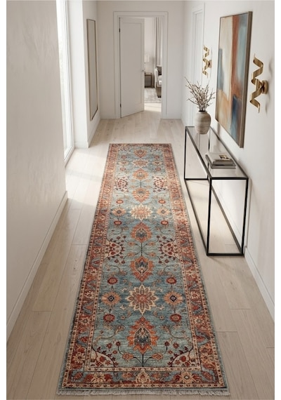 Dekoratif Halı Kaymaz Taban Leke Tutmaz Yıkanabilir Kilim Özel Ölçü Salon Halısı 3030