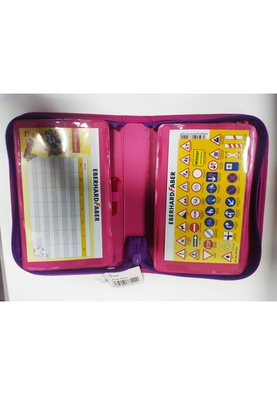 Eberhard Faber 577512 Kalem Kutusu 4 Bölme 49 Parça Pembe Paten Katalog Rengi
