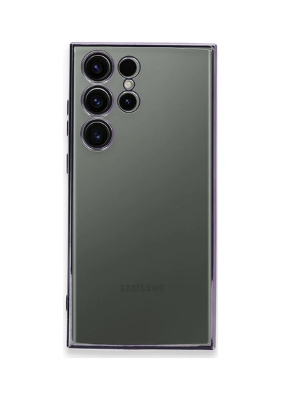 Samsung Galaxy  Uyumlu,  S24 Ultra Kılıf Razer Lensli Silikon - Siyah