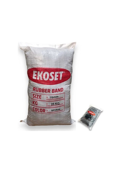 Siyah Paket Lastiği 70mm 25 Kg