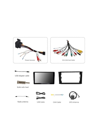 Ford Transit 2021+uyumlu Multimedya Navigasyon Usb Kamera Carplayer 4 Ram