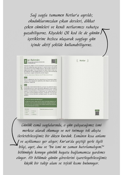 Paye Esmaül Hüsna Ajandası Elit Seri Çok Renkli