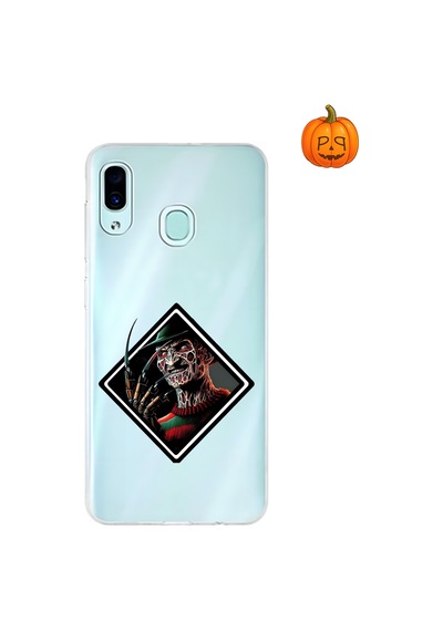 Dali Design Samsung Galaxy A30 Uyumlu Şeffaf Kılıf Horror 2 Tasarımlı