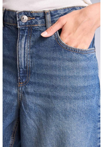 Defacto Yüksek Bel Jean Bermuda H0657ax26smnm28 Mavi-nm28