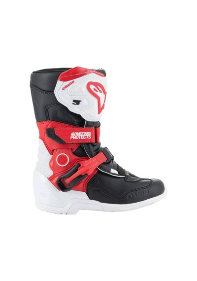 Alpinestars Tech 3s Kros Çocuk Motosiklet Botu Siyah Kırmızı Beyaz