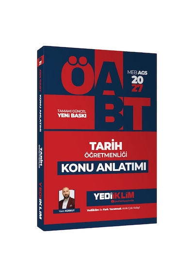 Yediiklim Yayınları 2027 Meb-ags Öabt Tarih Öğretmenliği Konu Anlatımı - Yasin Korkut