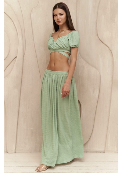 Mai Collection Mai Studios Co. Indriya Yeşil Crop Etek Takım Yeşil