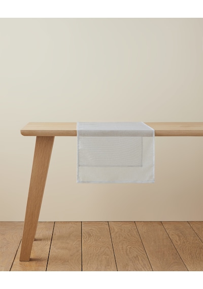 English Home Nour Runner 45x145 Cm Silver Silver